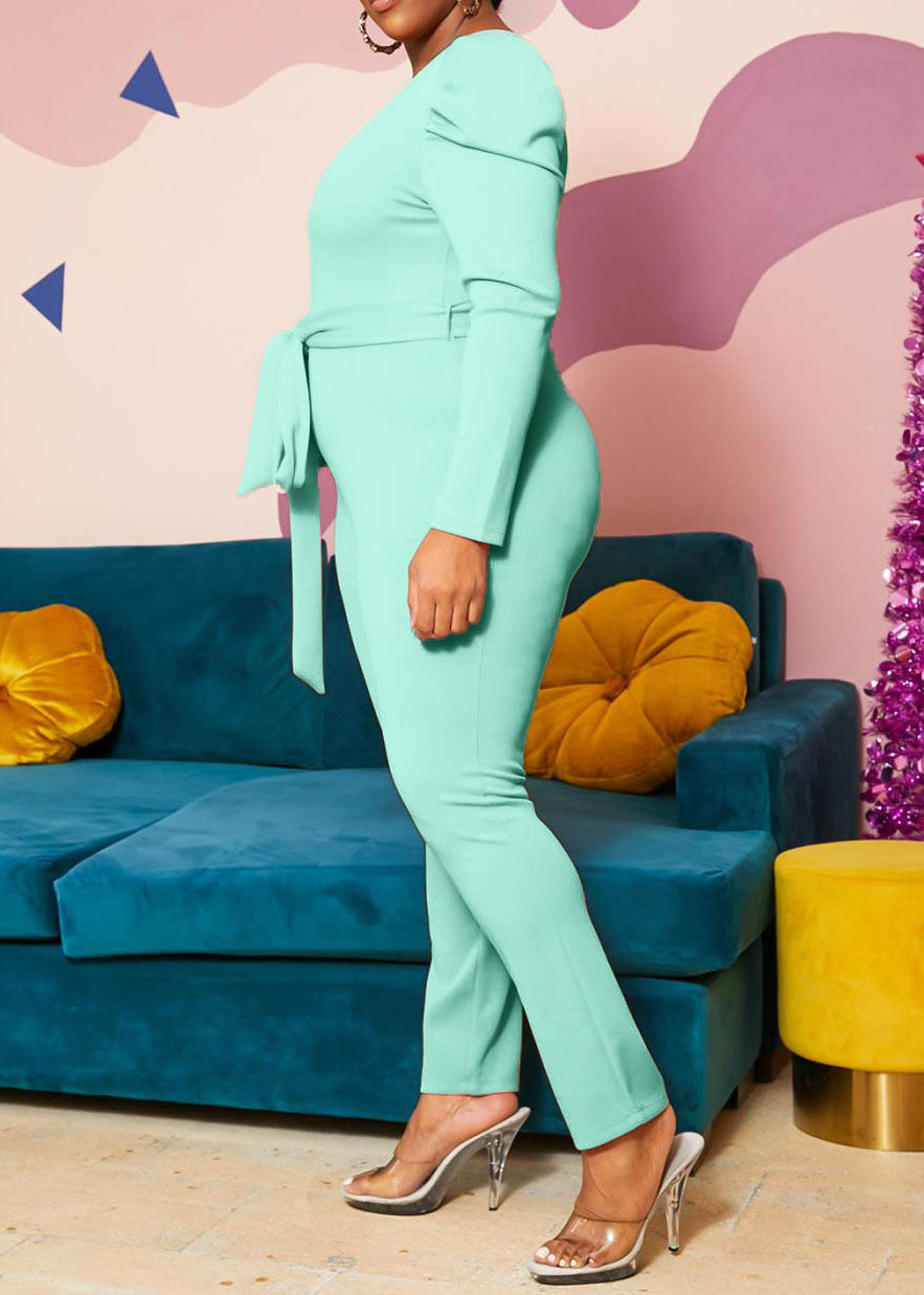 Hi Curvy Plus Size Women Blushing Drama Shoulder Jumpsuit Made in USA