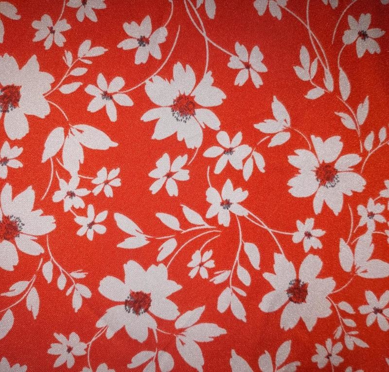 2702RD Plus Size Women One Shoulder Floral Print Maxi Dress