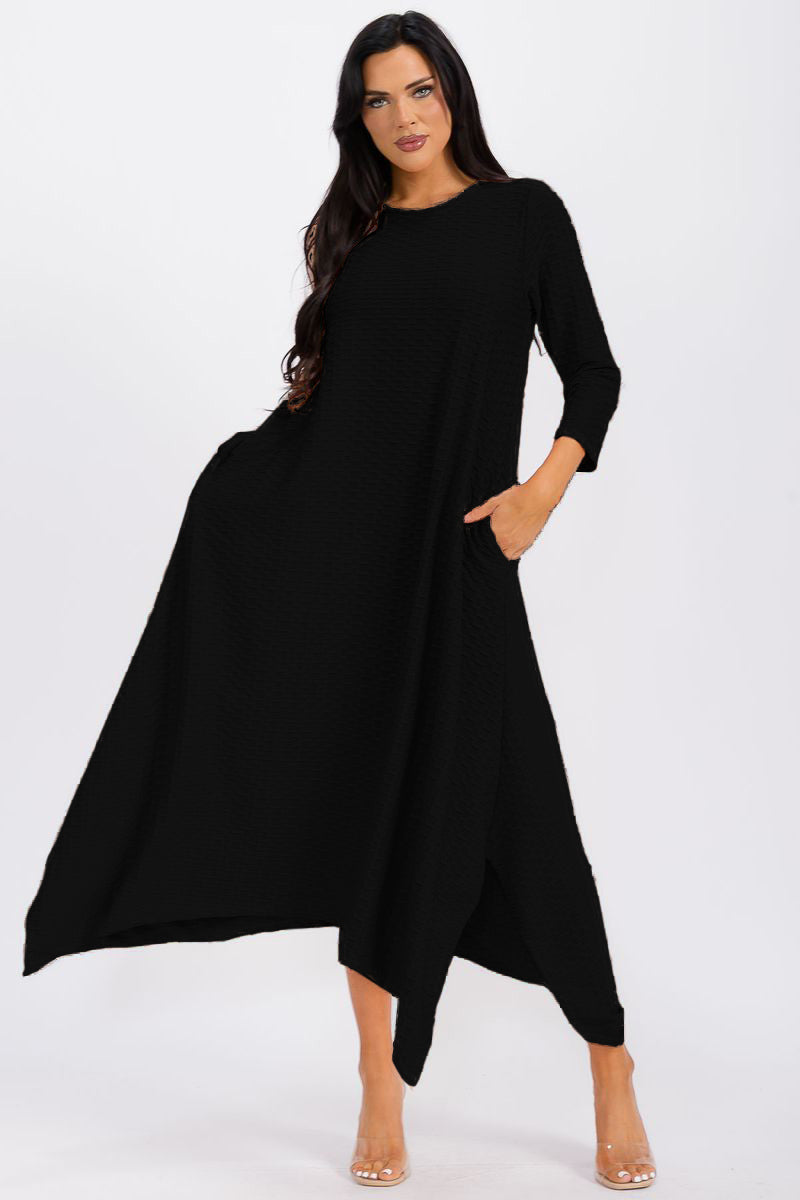3007JQ HANDKERCHIEF DRESS JAQUARD