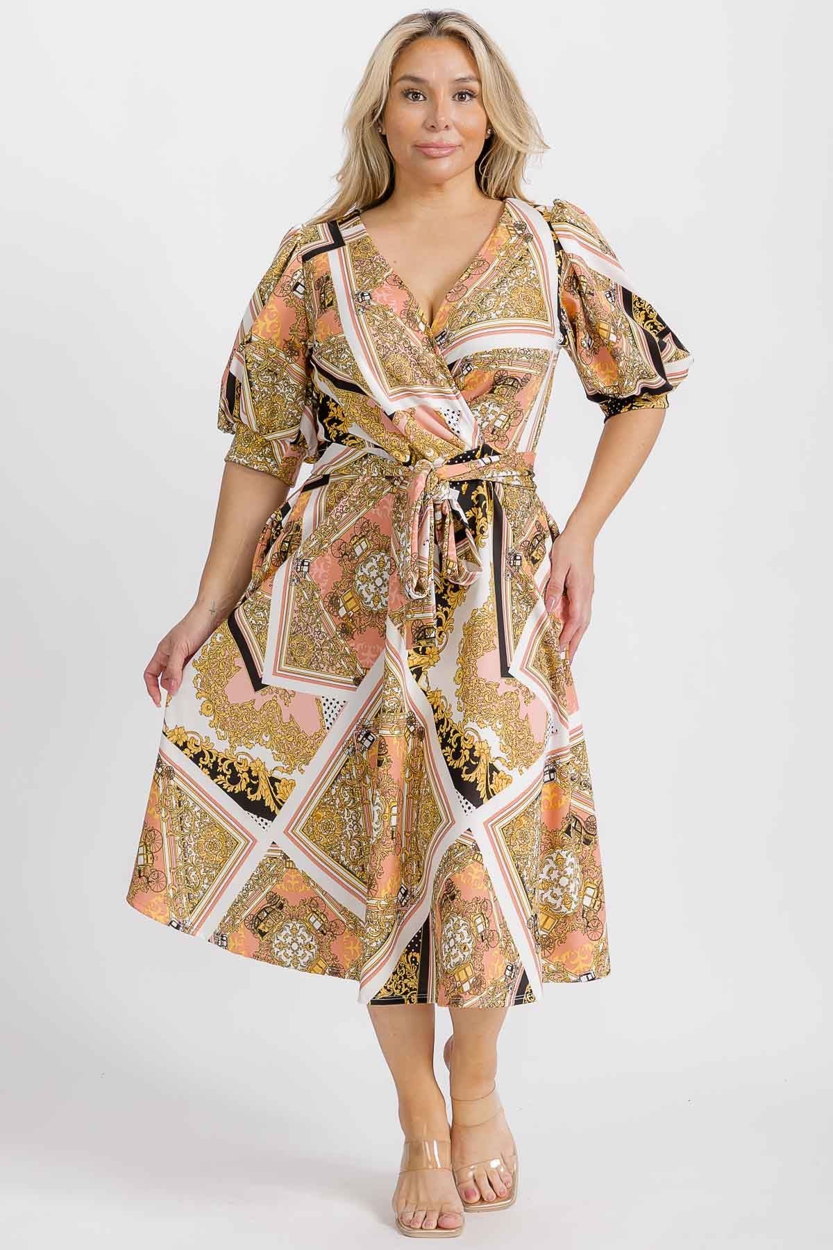 2829VC WRAP DRESS