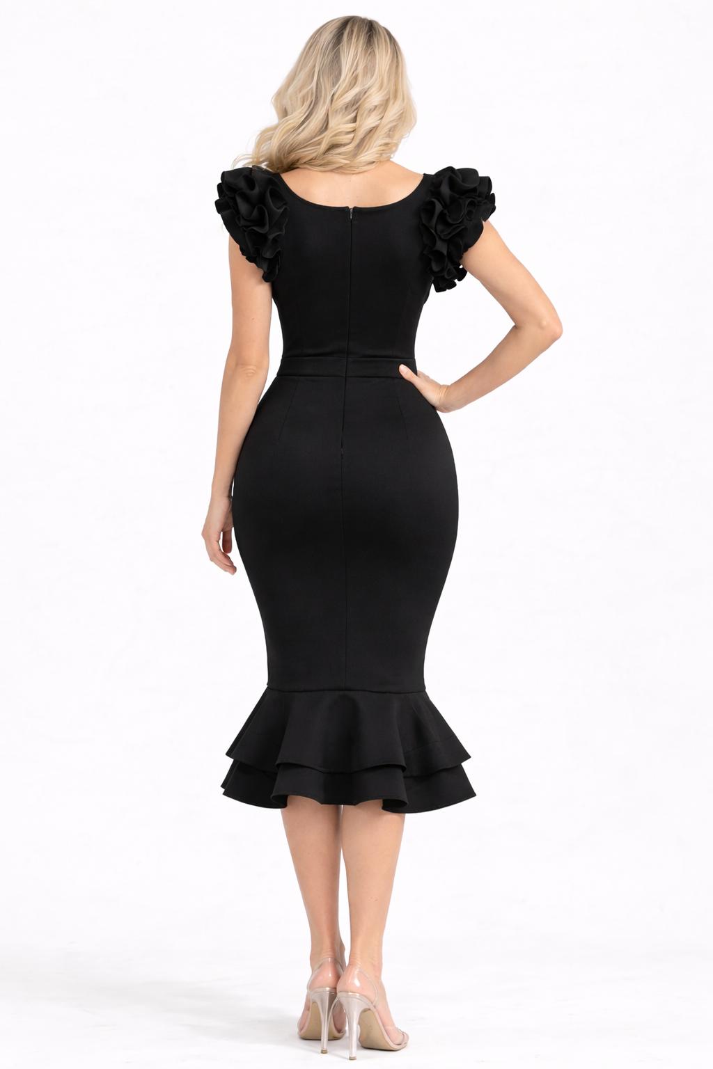 3058 RUFFLE SLEEVE REG