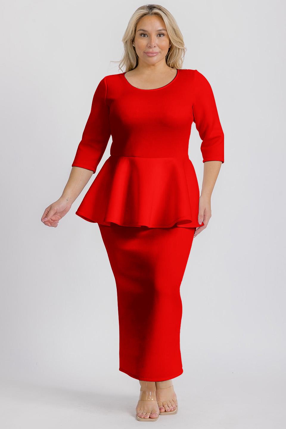 3025 REG long dress peblum
