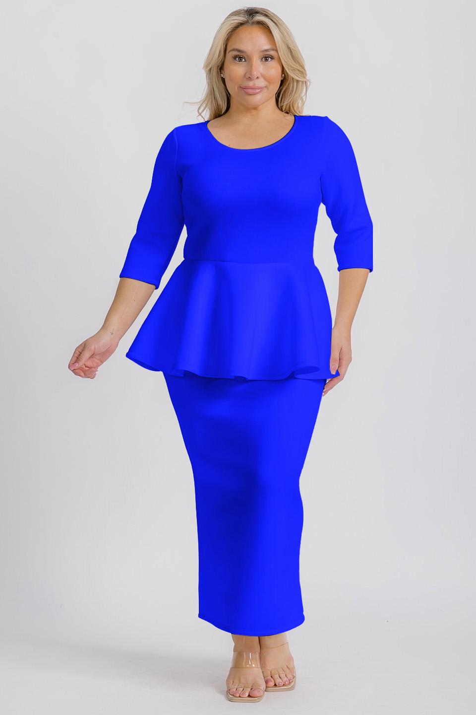 3025 REG long dress peblum