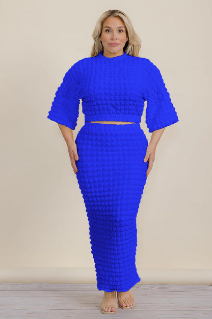 2981 POPCORN SKIRT SET