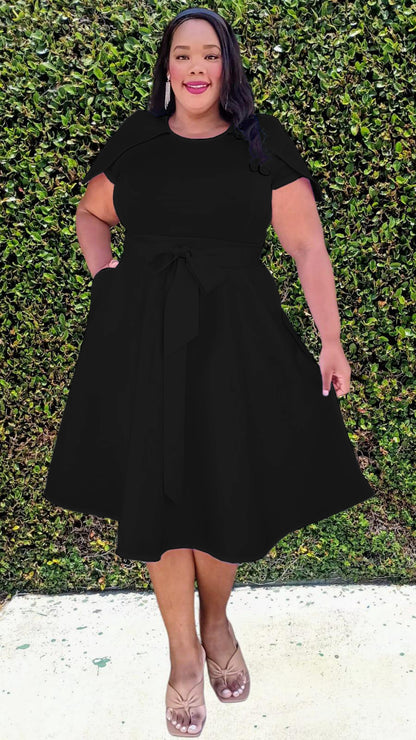 2985 CAPE PLUS DRESS