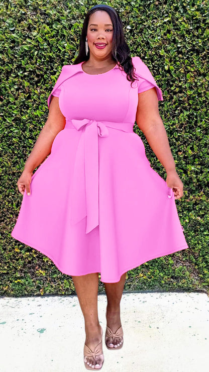 2985 CAPE PLUS DRESS