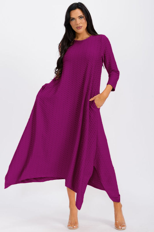 3007JQ HANDKERCHIEF DRESS JAQUARD