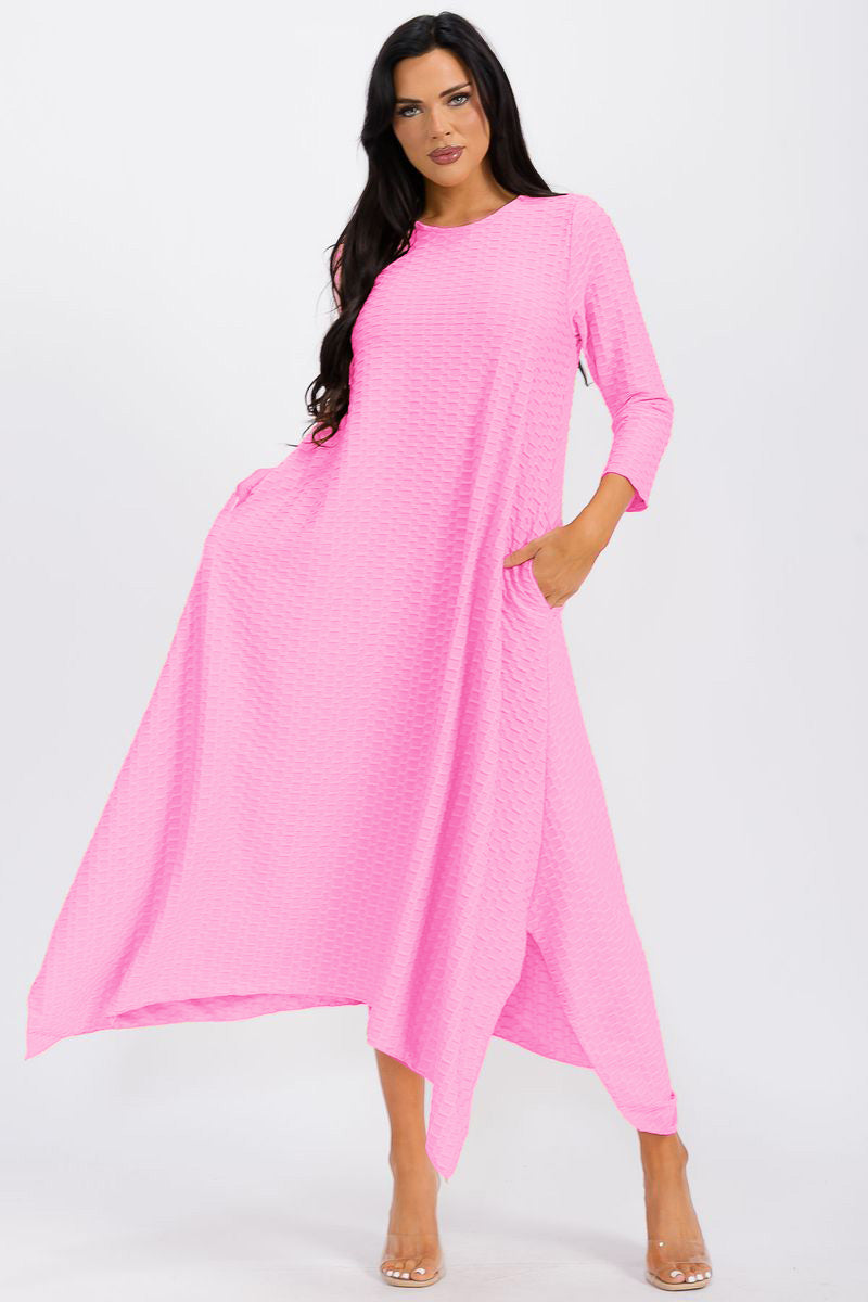 3007JQ HANDKERCHIEF DRESS JAQUARD