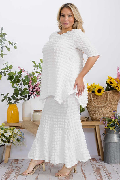 2998PC SKIRT SET POPCORN