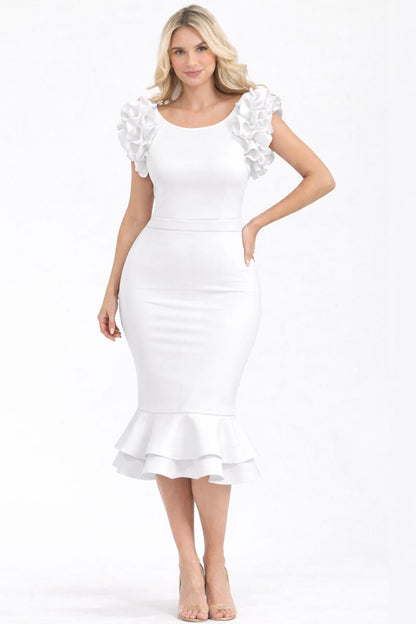 3058 RUFFLE SLEEVE REG