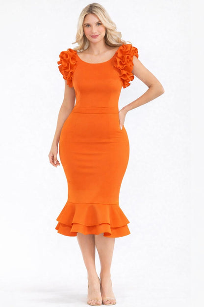 3058 RUFFLE SLEEVE REG