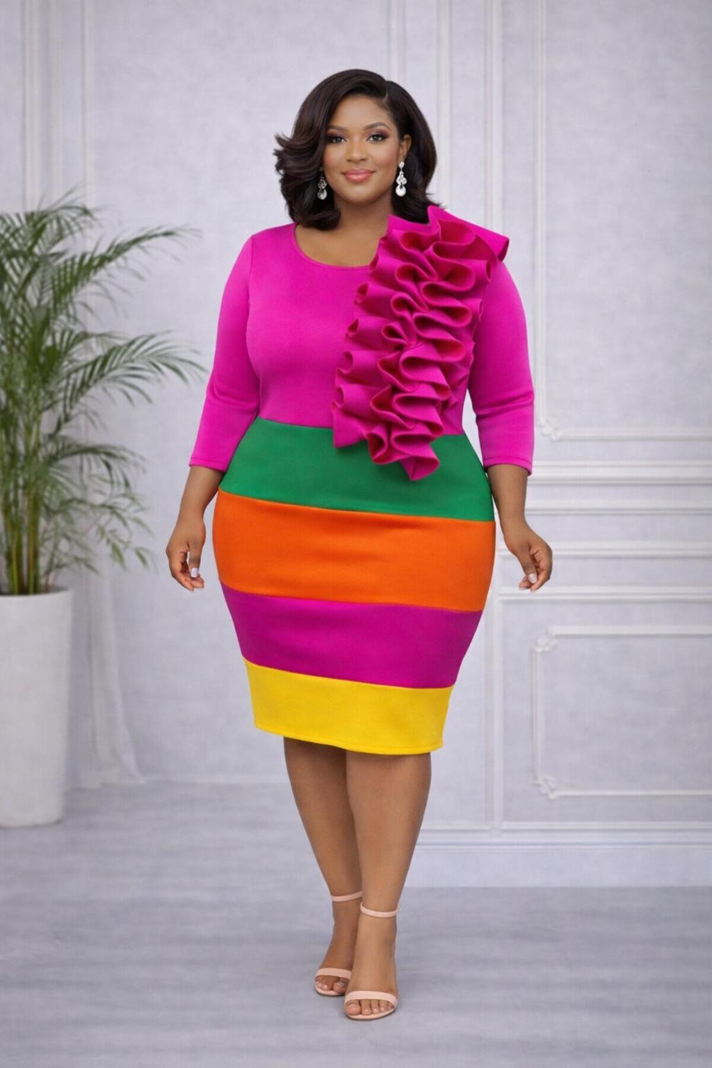 3075 multi ruffle PLUS (Copy)