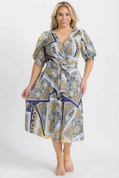 2829VC WRAP DRESS