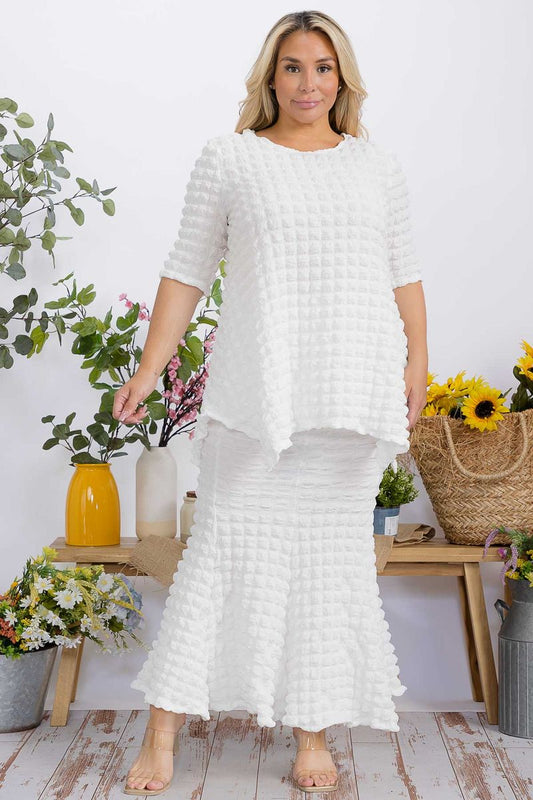 2998PC SKIRT SET POPCORN