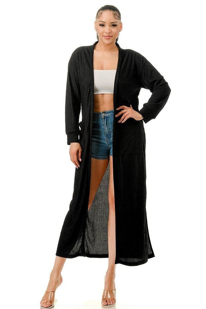 Hi Curvy  Plus Size Women Chic and Cozy The Ultimate Black Cardigan for Every Season