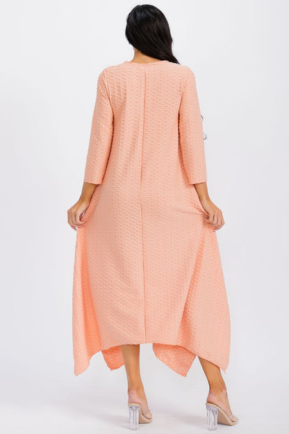 3007JQ HANDKERCHIEF DRESS JAQUARD