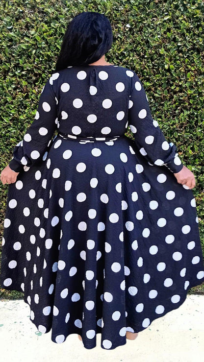 1050PD POLKA DOTS MAXI