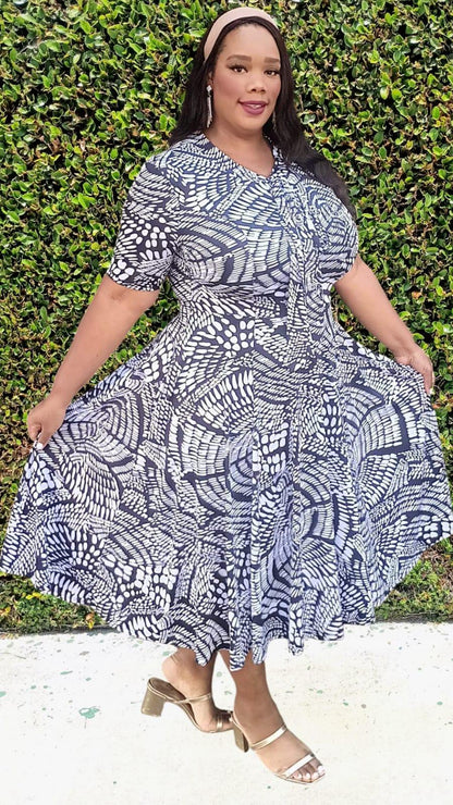 2968BW PRINT POLKADOTS