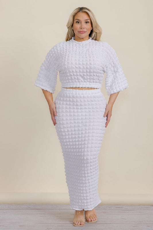 2981 POPCORN SKIRT SET