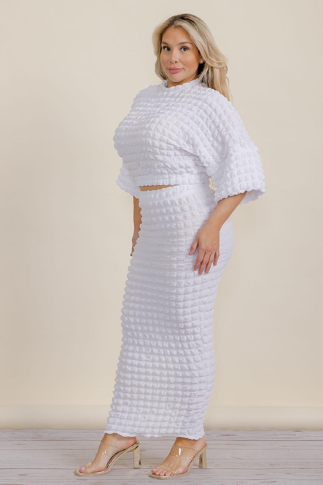 2981 POPCORN SKIRT SET