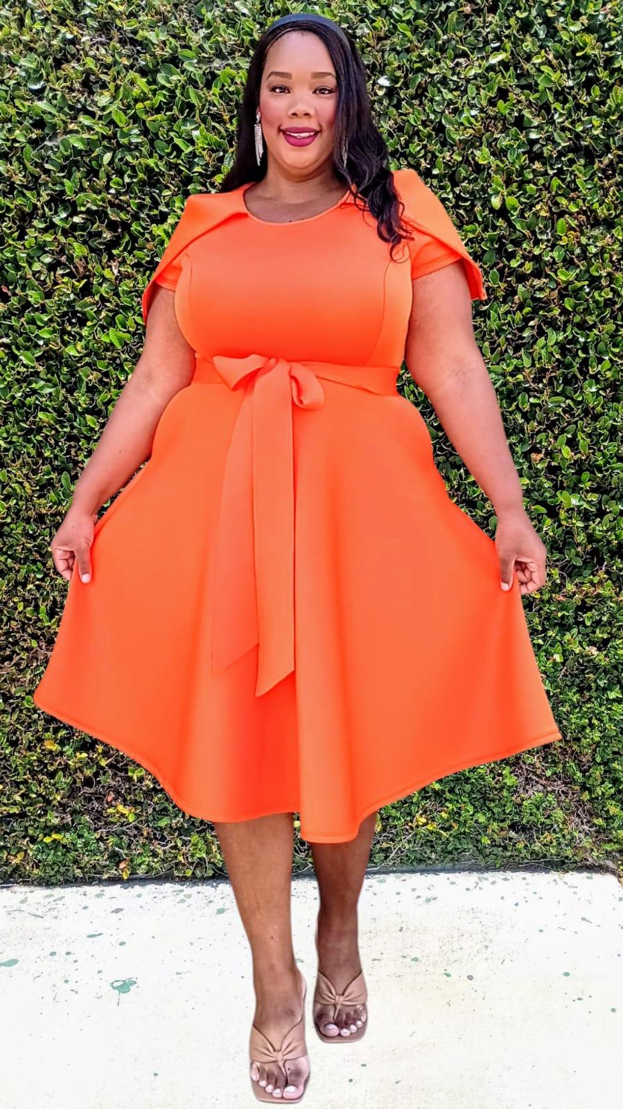 2985 CAPE PLUS DRESS