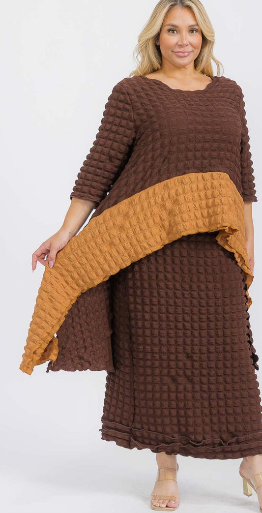 3016 SKIRT SET POPCORN