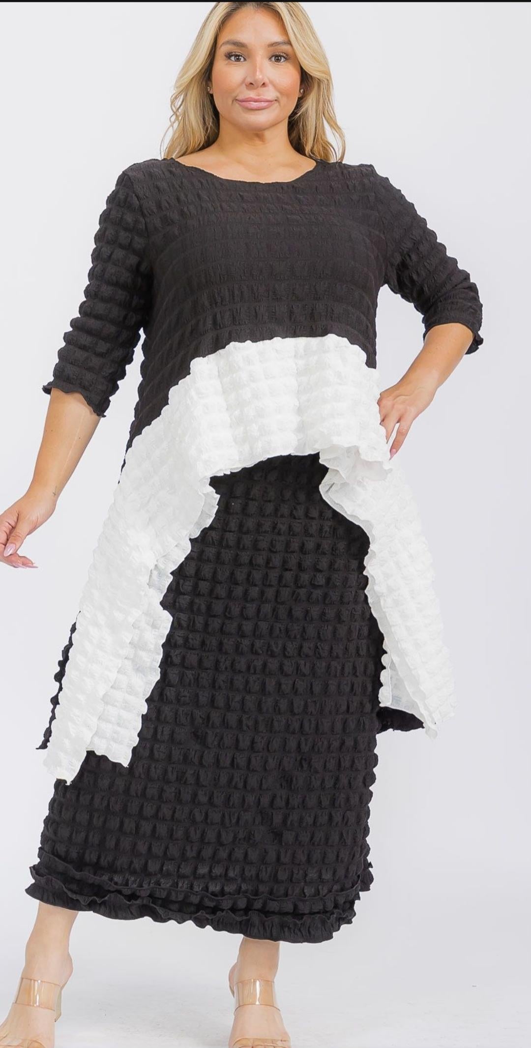 3016 SKIRT SET POPCORN