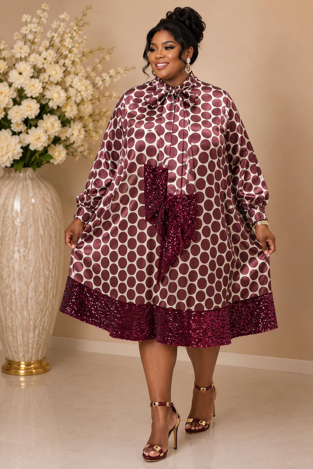 3094-PD POLKADOT SATIN PLUS