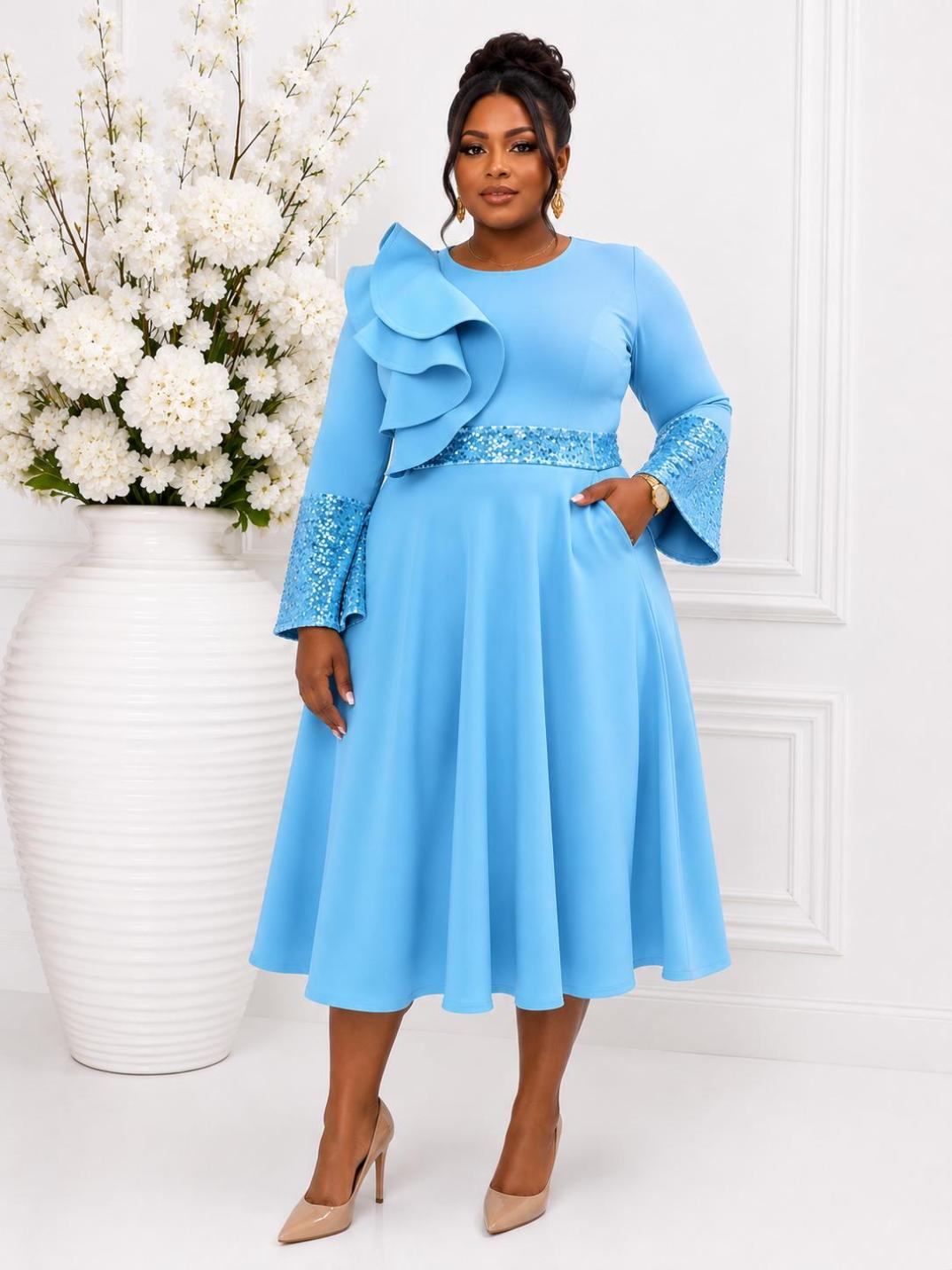 3060 PLUS BELL SLEEVE