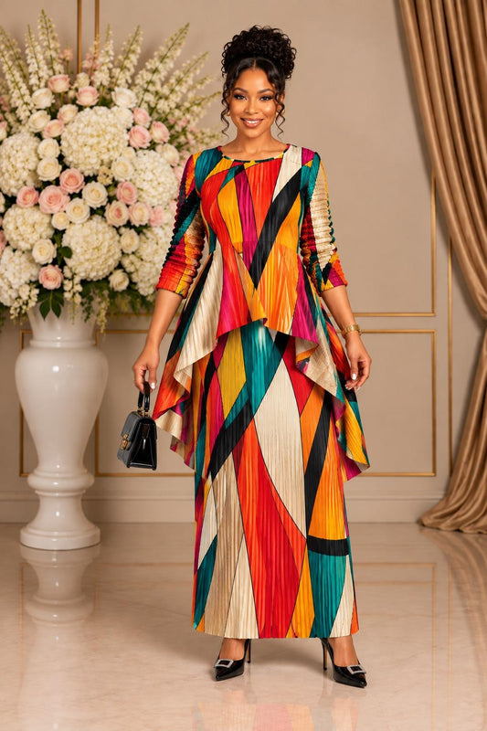 3131AQ PLEATED REG SKIRT SET