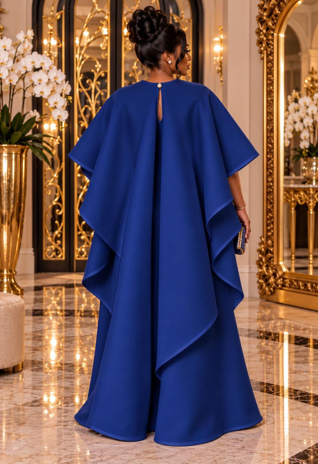 3172 CAPE DRESS PLUS 2 PCS SET