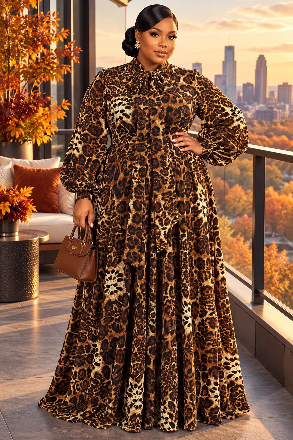 3169BA MAXI ANIMAL PRINT