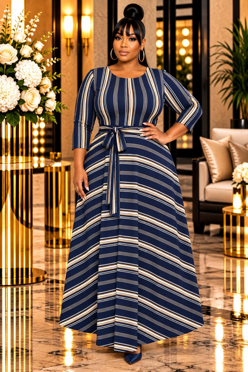 1796ST Plus Maxi Dress