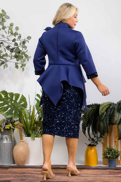 3023 PEBLUM SEQUENCE SKIRT PLUS